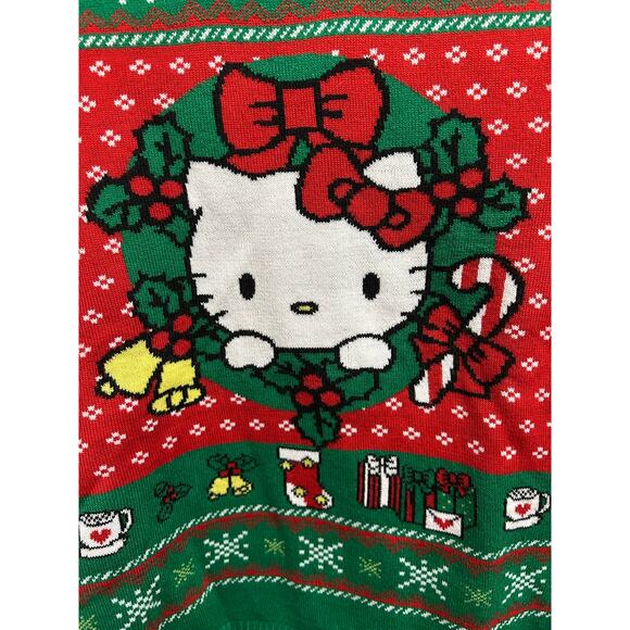 Hello Kitty Christmas Sweater Womens XL - Picture 3 of 4